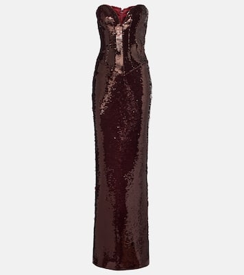 Azzurra sequined bustier gown | The New Arrivals Ilkyaz Ozel