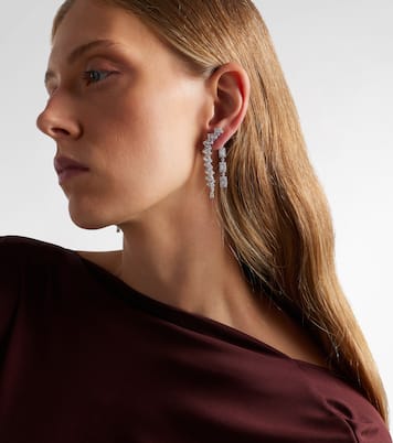 Boucles d'oreilles Y-Couture en or blanc 18 ct et diamants | Yeprem