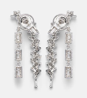 Boucles d'oreilles Y-Couture en or blanc 18 ct et diamants | Yeprem