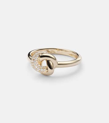 14kt gold ring with diamonds  | Stone and Strand