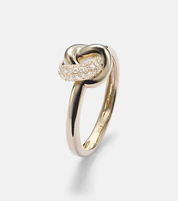 14kt gold ring with diamonds  | Stone and Strand