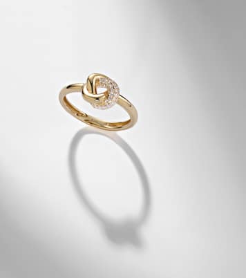 14kt gold ring with diamonds  | Stone and Strand
