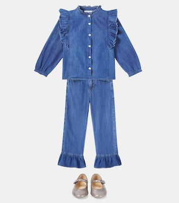 Raphaella ruffled denim shirt | Molo