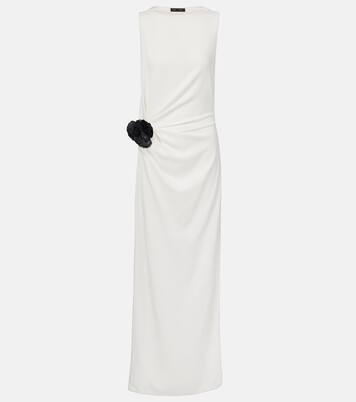 Indria floral-appliqué crêpe cocktail dress | Proenza Schouler