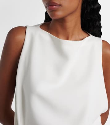 Indria floral-appliqué crêpe cocktail dress | Proenza Schouler