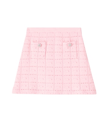 Knitted cotton-blend skirt | Self-Portrait Kids