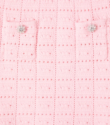 Knitted cotton-blend skirt | Self-Portrait Kids