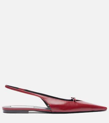 Leather slingback flats | Victoria Beckham
