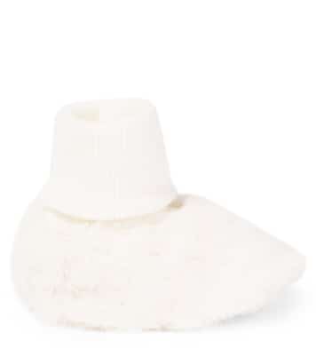Baby - Scarpine in cotone e pelliccia sintetica | Tartine et Chocolat