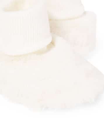 Baby - Scarpine in cotone e pelliccia sintetica | Tartine et Chocolat