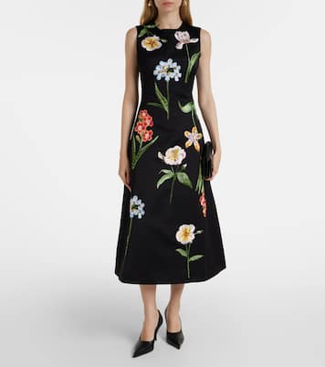 Cleo floral midi dress | Leo Lin