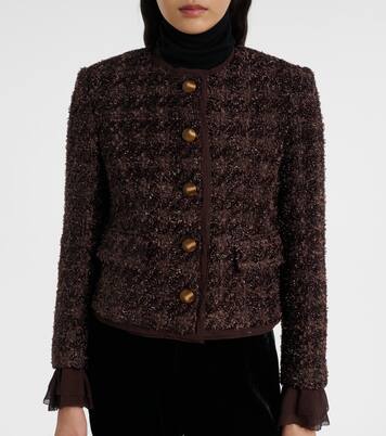 Chaqueta Audrina de tweed metalizado | Veronica Beard