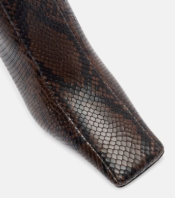 Eve snake-effect knee-high boots | Stella McCartney