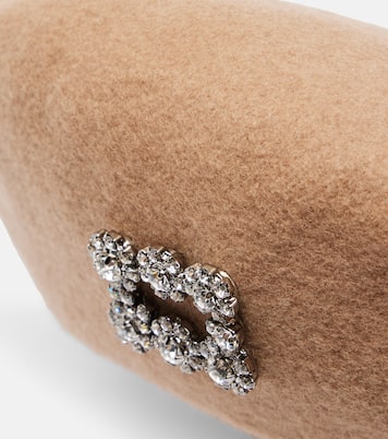 Embellished wool beret | Roger Vivier