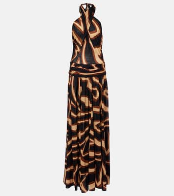 Printed wool-blend cocktail dress | Pucci