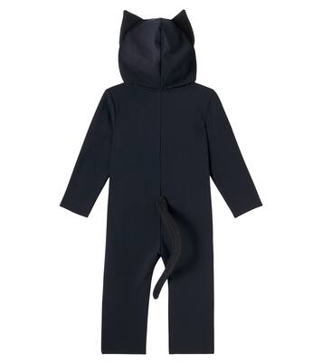 Catsuit asymmetric cotton-blend jumpsuit | Mini Rodini