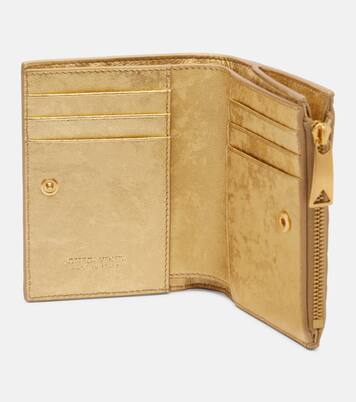 Cartera plegable Small de piel Intrecciato | Bottega Veneta