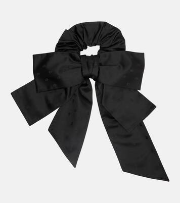 Skull silk jacquard scrunchie | McQueen