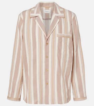 Striped cotton pajama shirt | Saint Laurent