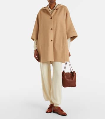 Belted wool and cashmere cape | Loro Piana