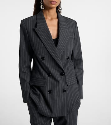 Blazer Jevimaga rayé en laine mélangée | Isabel Marant