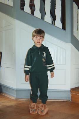 Printed cotton jersey sweatpants | Konges Sløjd