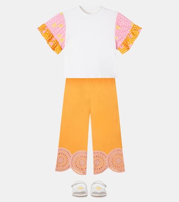 Weite Hose aus Baumwollpopeline | Stella McCartney Kids