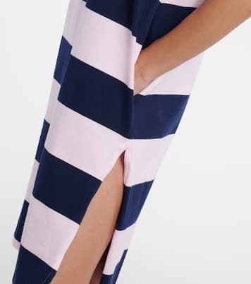 Striped cotton polo dress | Coperni