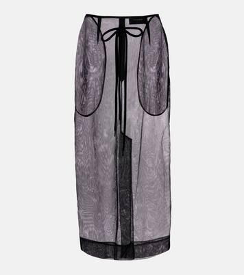Bow-detail tulle midi skirt | Simone Rocha