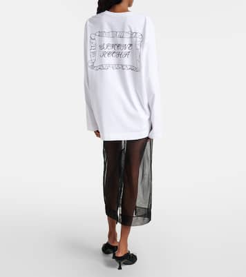 Bow-detail tulle midi skirt | Simone Rocha