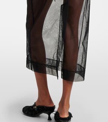 Bow-detail tulle midi skirt | Simone Rocha