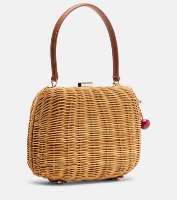 Henkeltasche aus Rattan | Self-Portrait