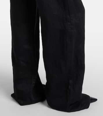 Eglitta linen wide-leg jeans | The Row