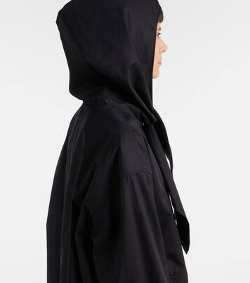 Scarf-detail cotton jacket | Toteme