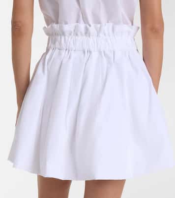 Gathered cotton miniskirt | Patou