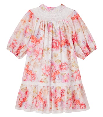 Kleid aus Baumwoll-Voile mit Spitze | Petite Amalie  