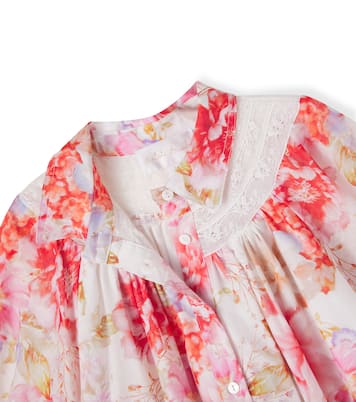 Kleid aus Baumwoll-Voile mit Spitze | Petite Amalie  