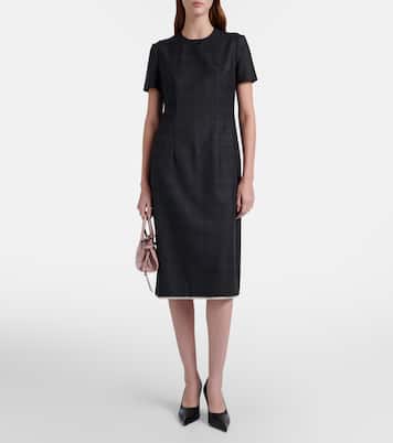 Midikleid aus Schurwolle | Prada