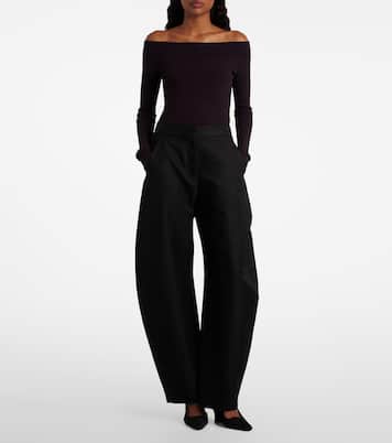 Slingback-Wedges aus Veloursleder | Alaïa