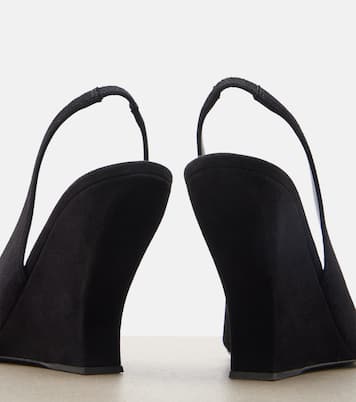 Slingback-Wedges aus Veloursleder | Alaïa