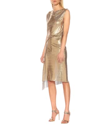 Minikleid aus Metallic-Mesh | Rabanne