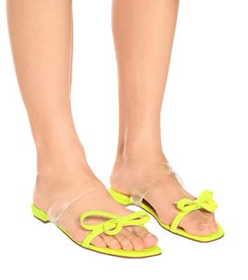 Just Nodo PVC-trimmed leather sandals | Christian Louboutin