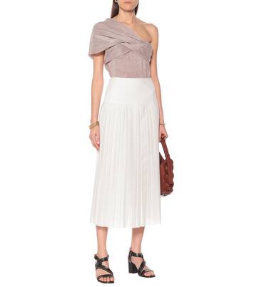 Striped linen-blend top | Chloé