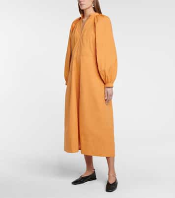 Midikleid aus Baumwollpopeline | Jil Sander