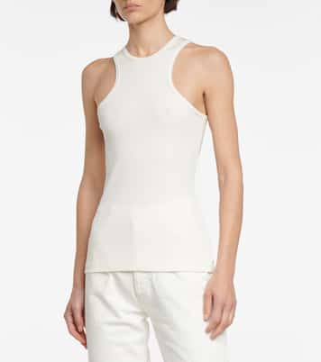 Tank top in maglia stretch a coste | Goldsign