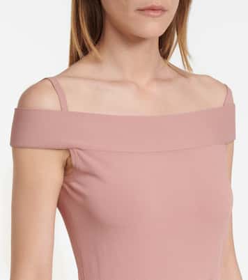 Body in maglia con scollo bardot | Alaïa