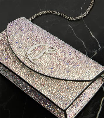 Clutch Loubi54 aus Leder mit Kristallen | Christian Louboutin