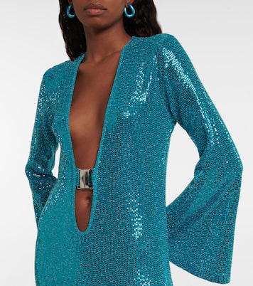 Sequin-embellished midi dress | Dodo Bar Or