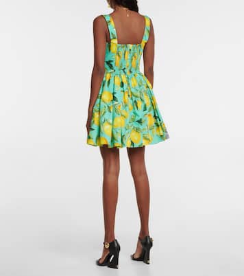 Printed cotton poplin minidress | Dolce&Gabbana