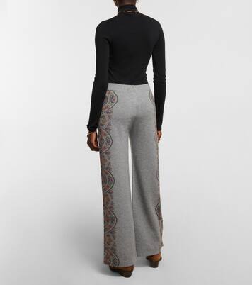 Pantalon ample à taille haute à fleurs | Etro
